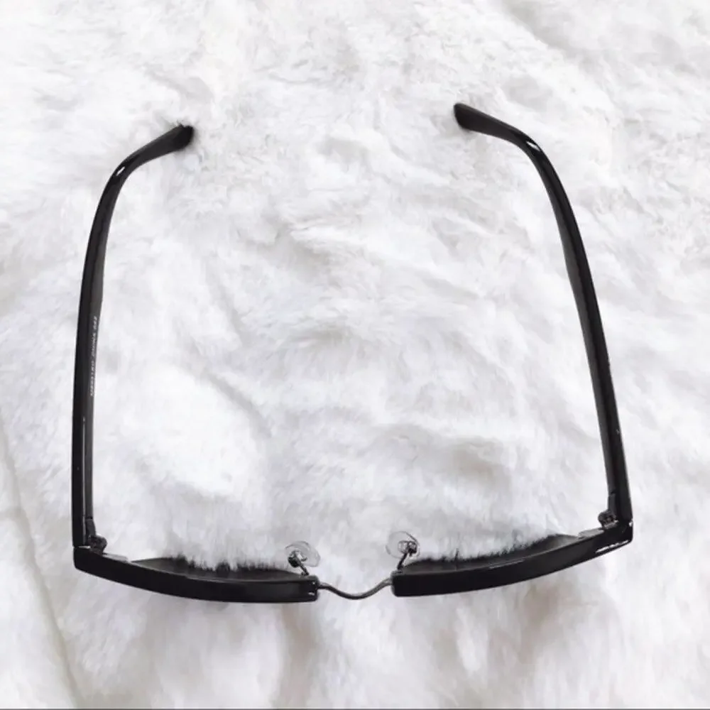 Harris Black Horn Rimmed Sunglasses